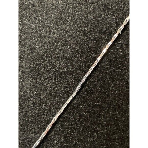 AB Crystal Heart on 16" 18K White Gold-Plated Chain Necklace - Picture 5 of 8